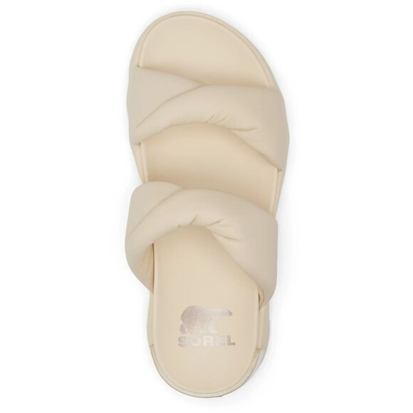 SOREL Women's Twis tVIIBE Slides Sandels Honey White Size 6 Preppy Casual - Picture 3 of 7